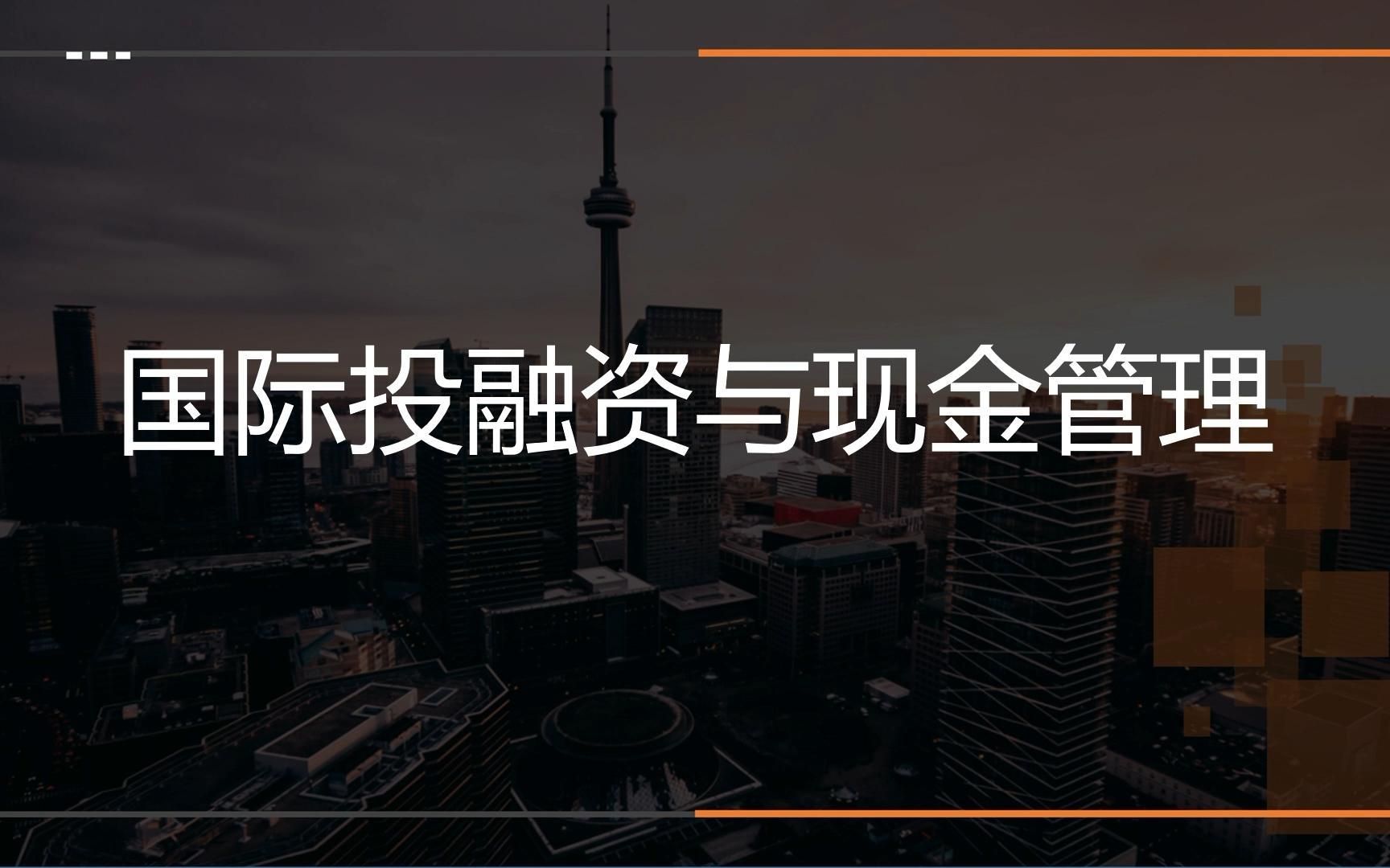 王炜瀚版本国际商务考研课程第十三章02讲:国际投融资与现金管理(上)哔哩哔哩bilibili