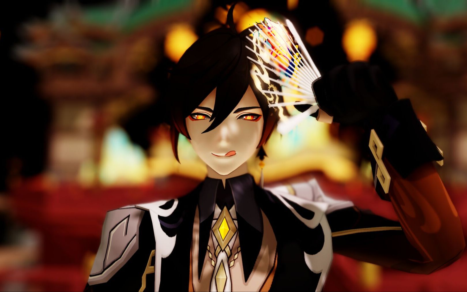 【原神mmd】「夜宴风波」钟离客卿快给魈上仙跳一个