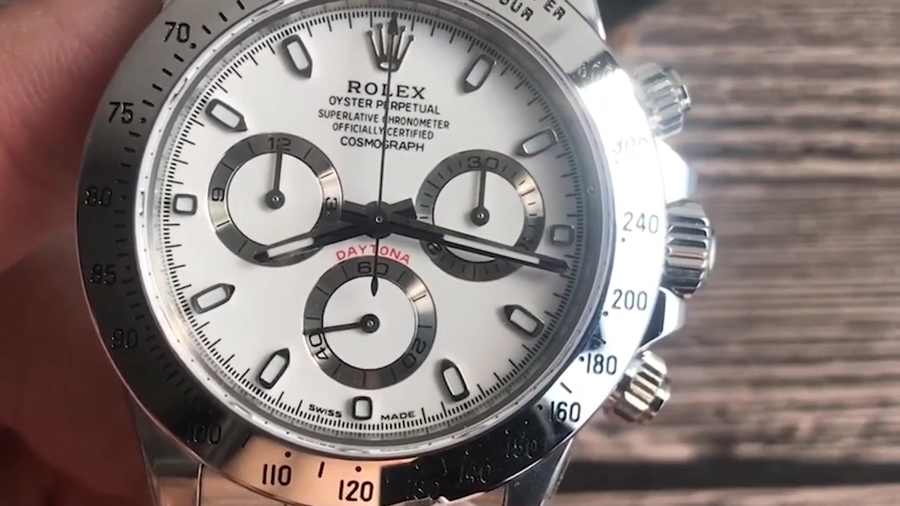 没有主见,朋友说n厂全新升级劳力士迪通拿4130真计时机芯 白钢迪是