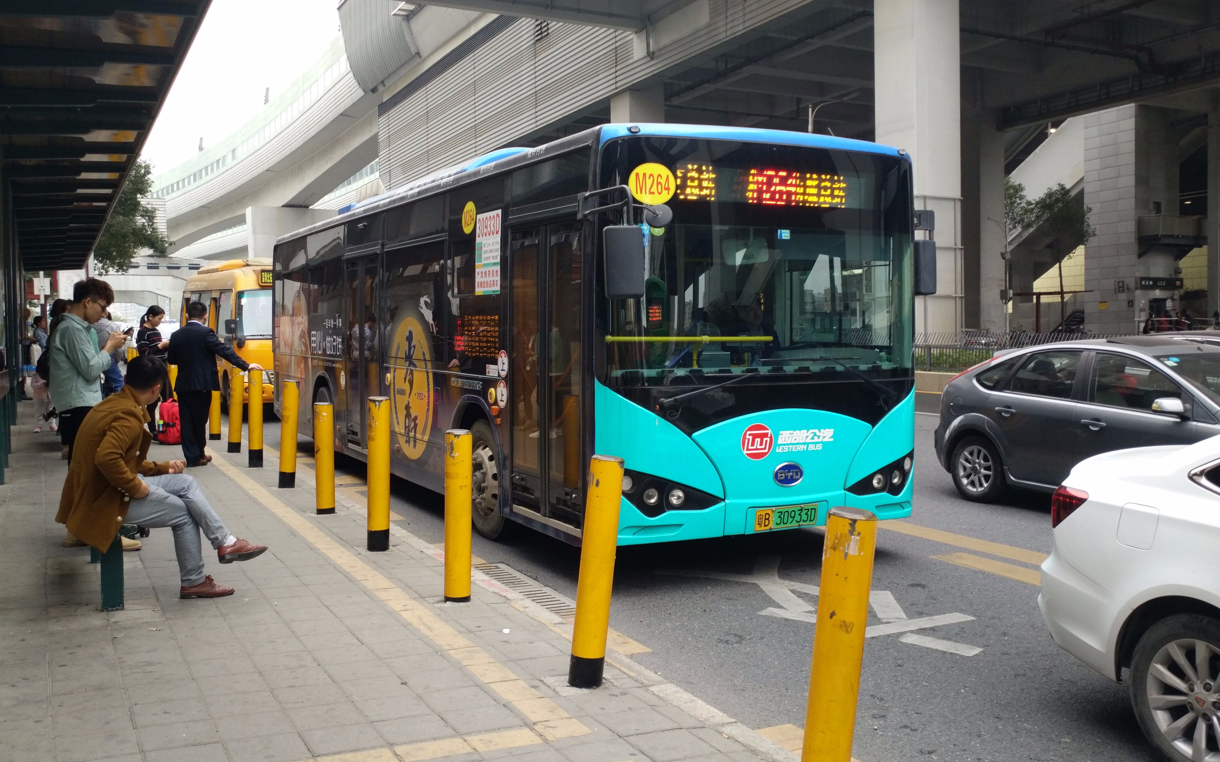 182; 深圳m264路前方展望 平湖华南城总站-和平里花园公交总站