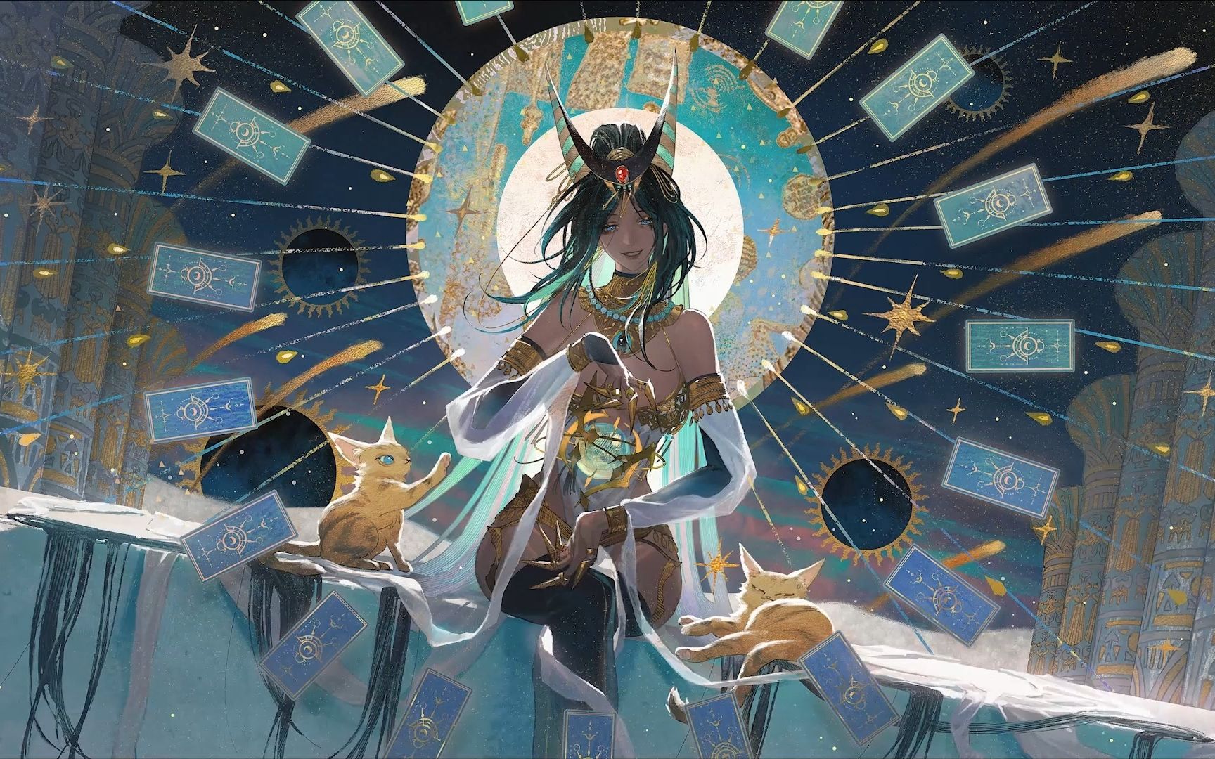 【绘画过程】观星者 - 无期迷途