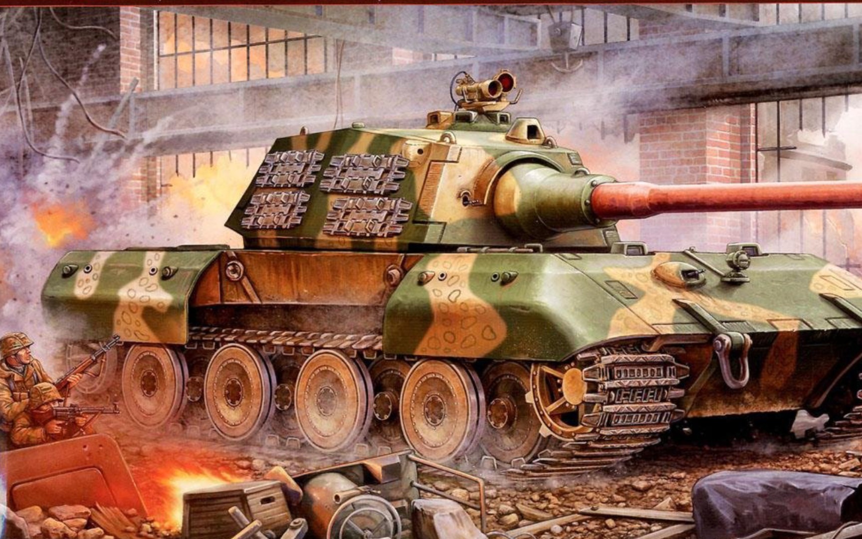 【装甲纷争:决定版】小号手yy之作—e100亨舍尔炮塔型(00384)(群转)