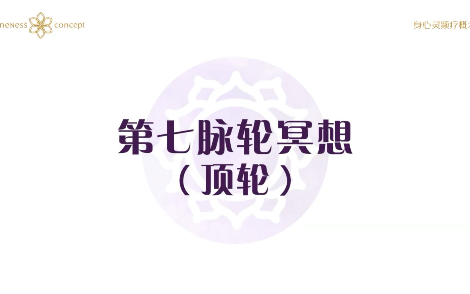 第七脉轮冥想顶轮crownchakra