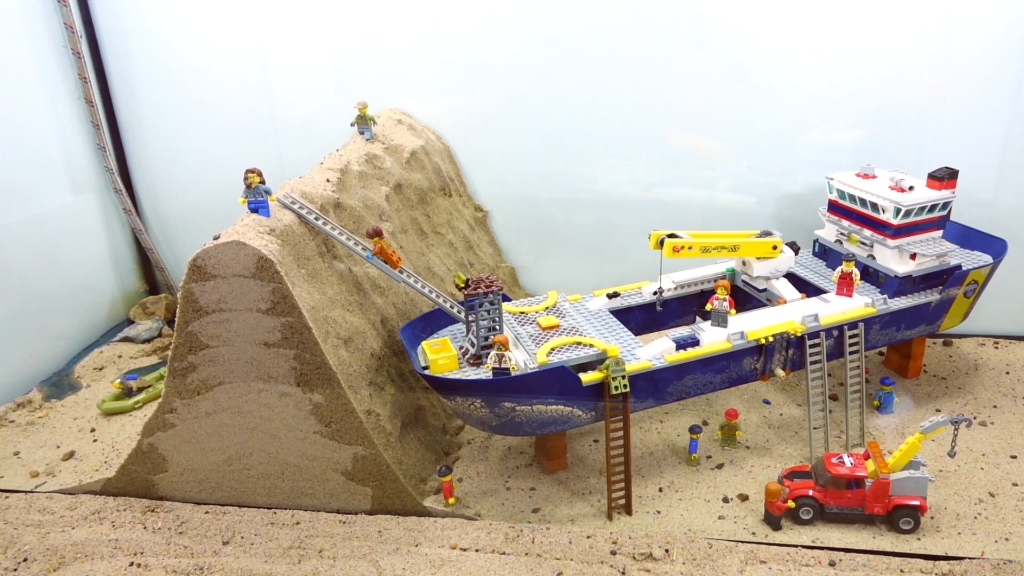 乐高大坝决口实验27 #玩具 #乐高