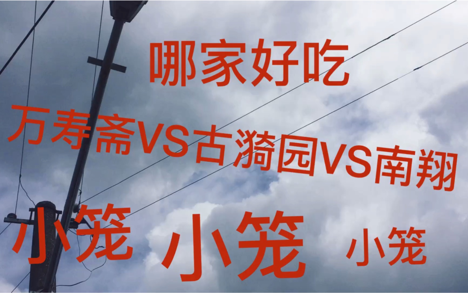 上海哪家小笼好吃???!!!万寿斋vs古漪园vs南翔老街哔哩哔哩bilibili