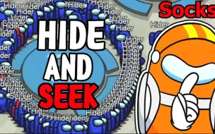 Скачать видео: 【Socksfor1】among us 100 PLAYERS HIDE AND SEEK