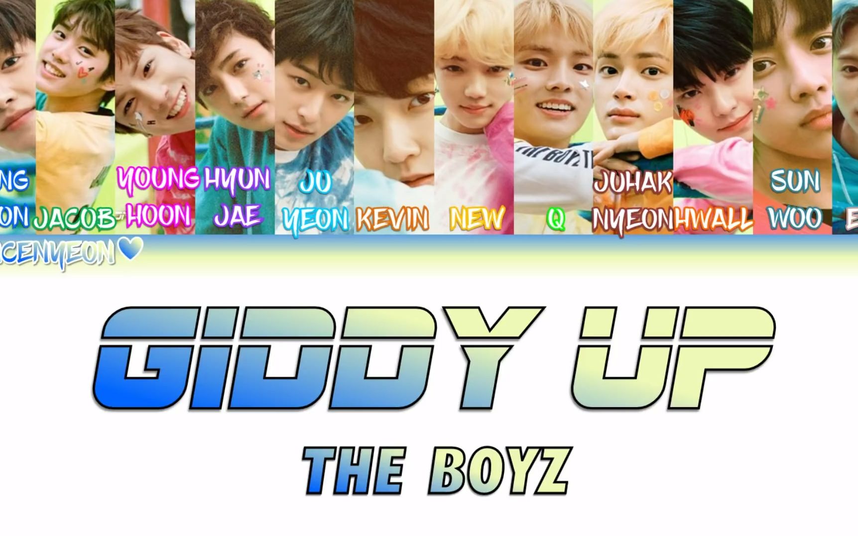 【THE BOYZ】THE START 专辑收录曲 | 歌词分配(Giddy up+Text Me Back+Just U+Back 2 U+Get it)哔哩哔哩bilibili