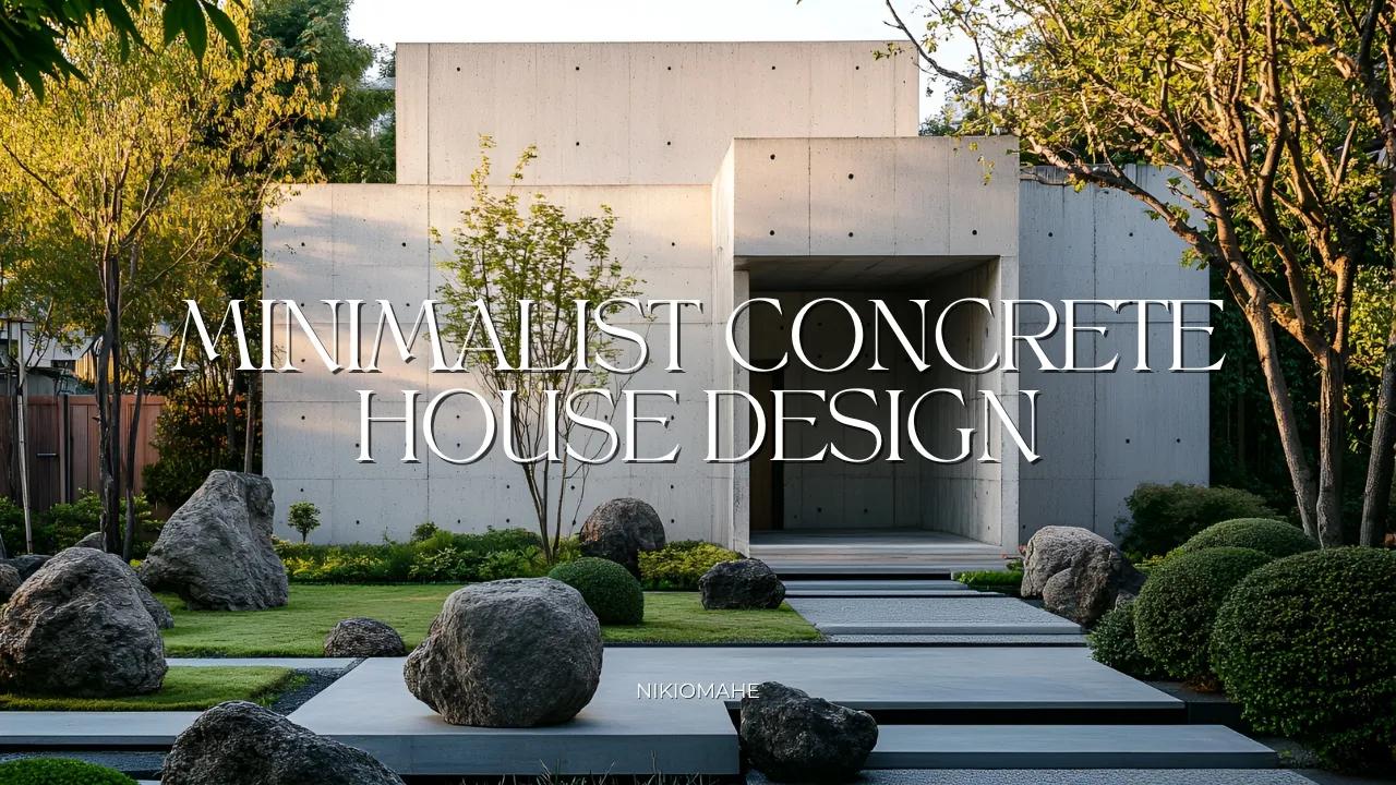 室内外设计Minimalist Concrete House Design, Harmonious Blend of Modern Architecture哔哩哔哩bilibili