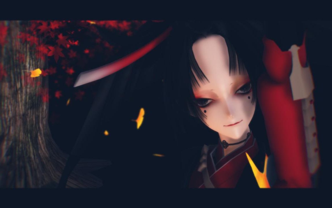 mmd刀剑乱舞小乌丸上弦之月