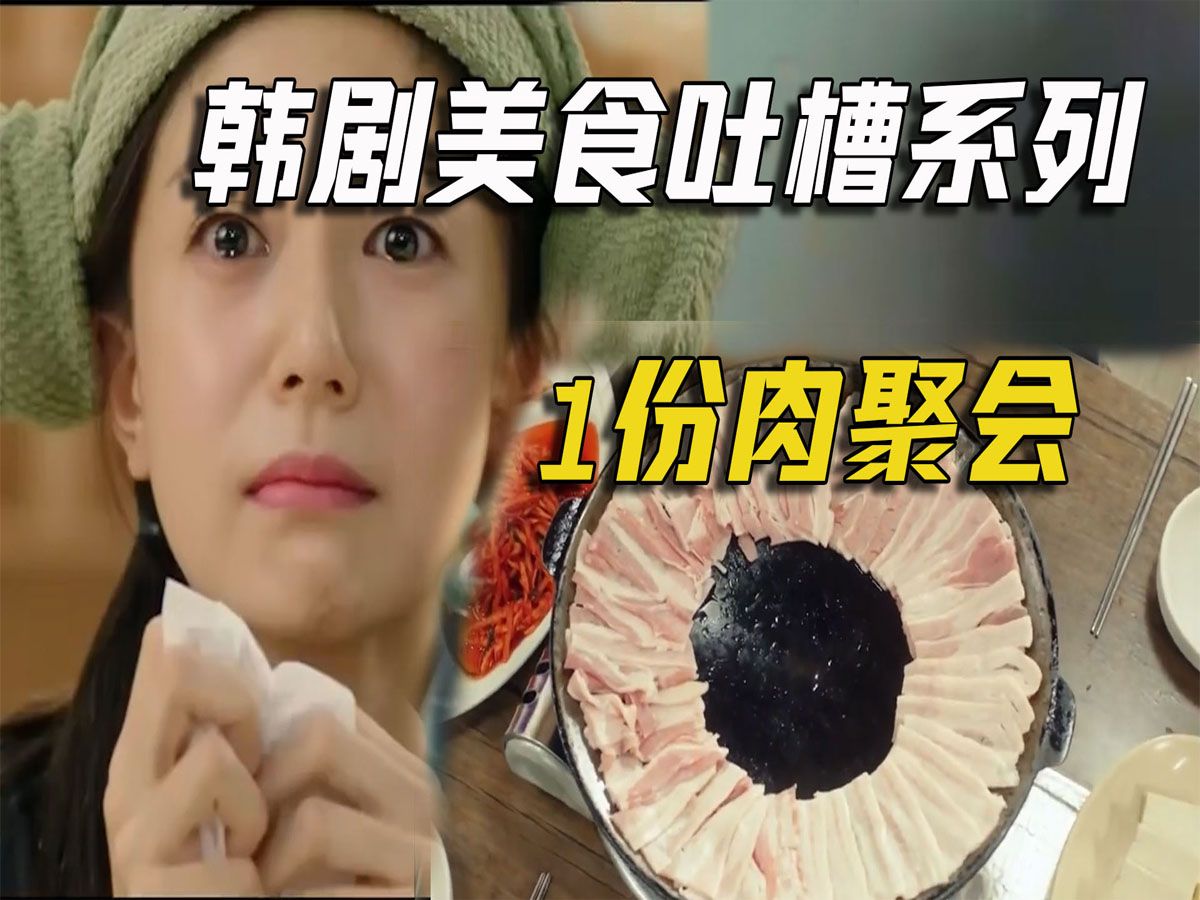 搞笑解说韩剧《一起吃饭吧》美食20:一份肉的聚餐哔哩哔哩bilibili