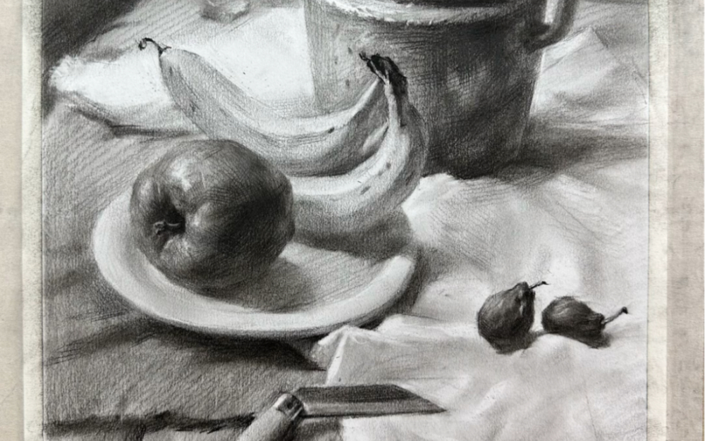 苹果与香蕉静物