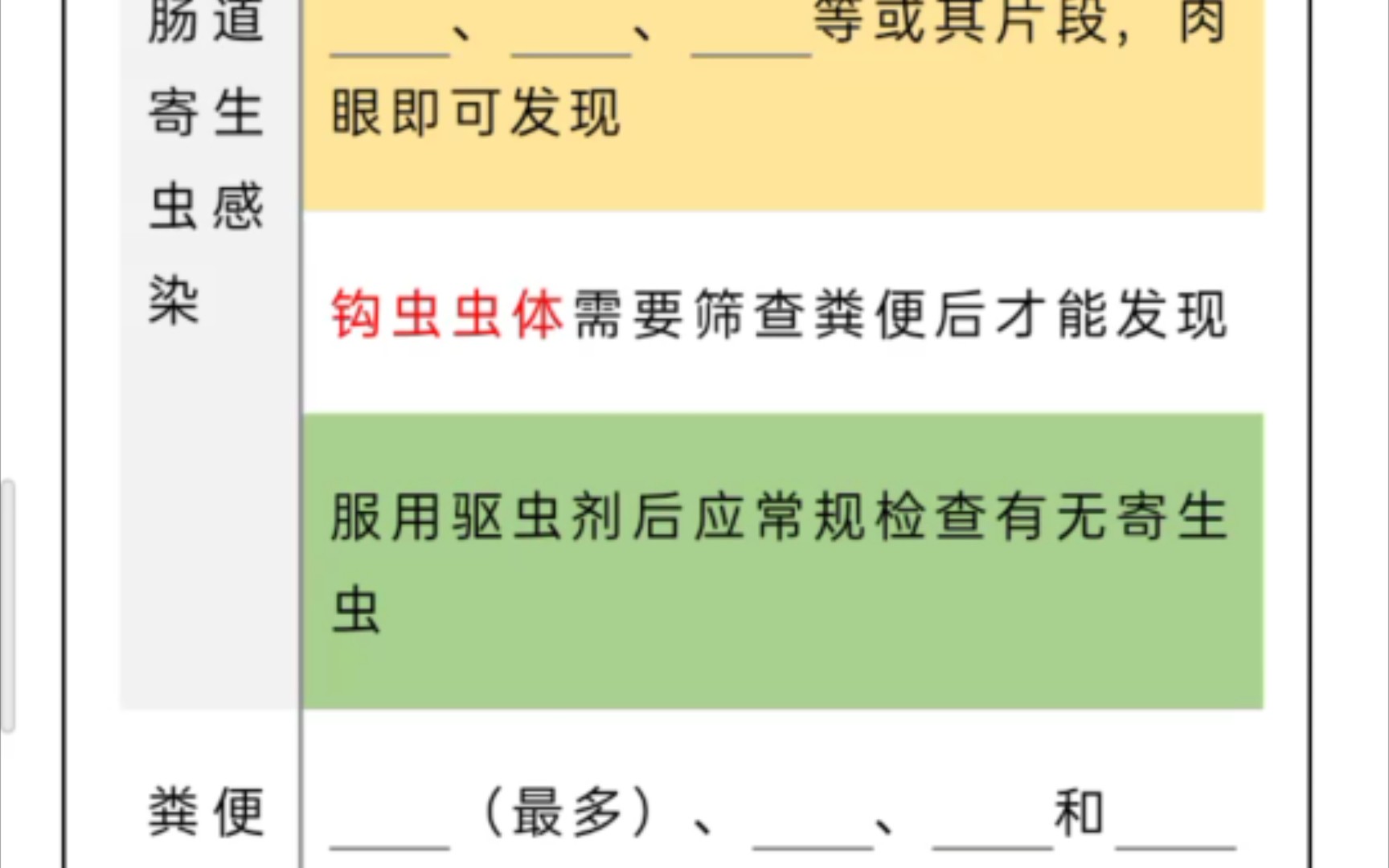 诊断学粪便检查,anki模板一个一个填空出现.哔哩哔哩bilibili