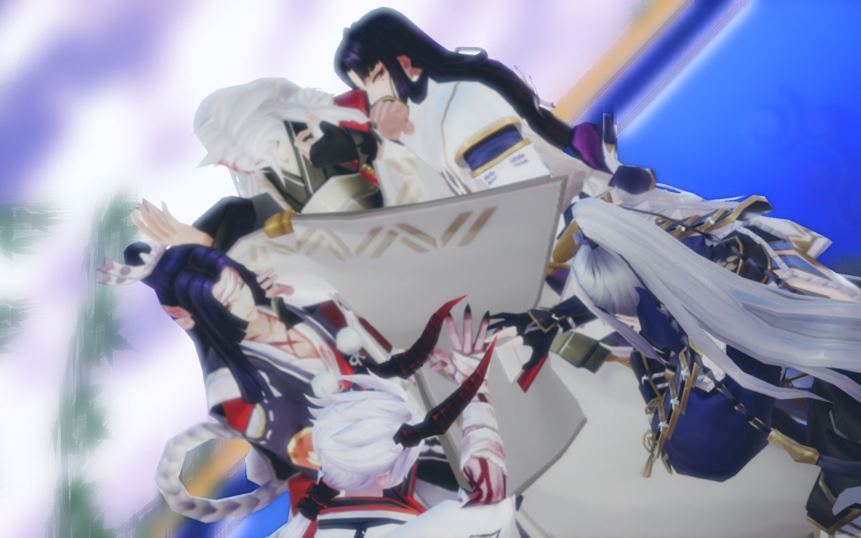 【阴阳师mmd】源赖光×鬼切『一骑当千』