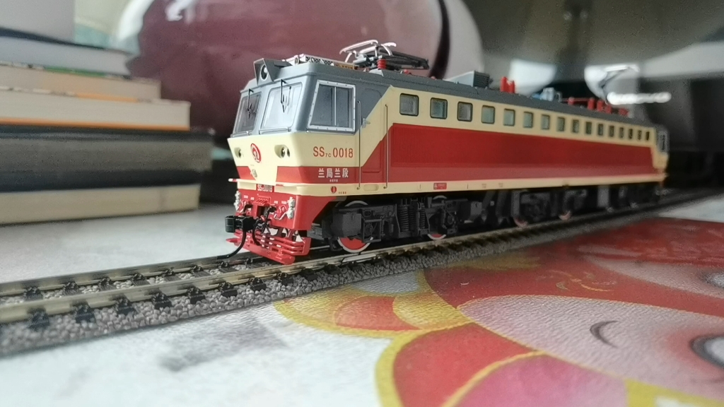 【火车模型】48 百万城韶山7c 0018兰局兰段 加装ok数码芯片 试车