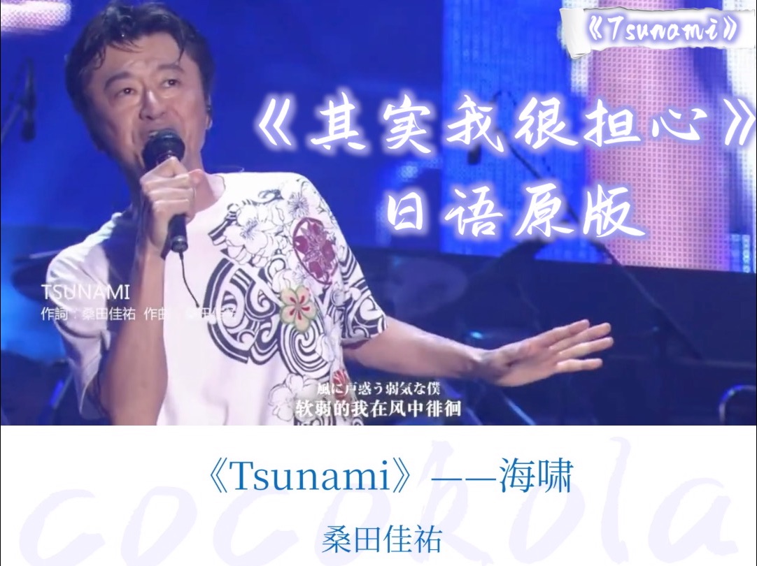【日语歌词 注音 语法】tsunami·桑田佳祐