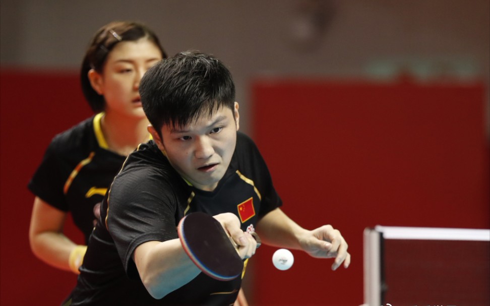 央视解说国乒奥运模拟赛混双8强赛樊振东陈梦vs梁靖昆顾玉婷