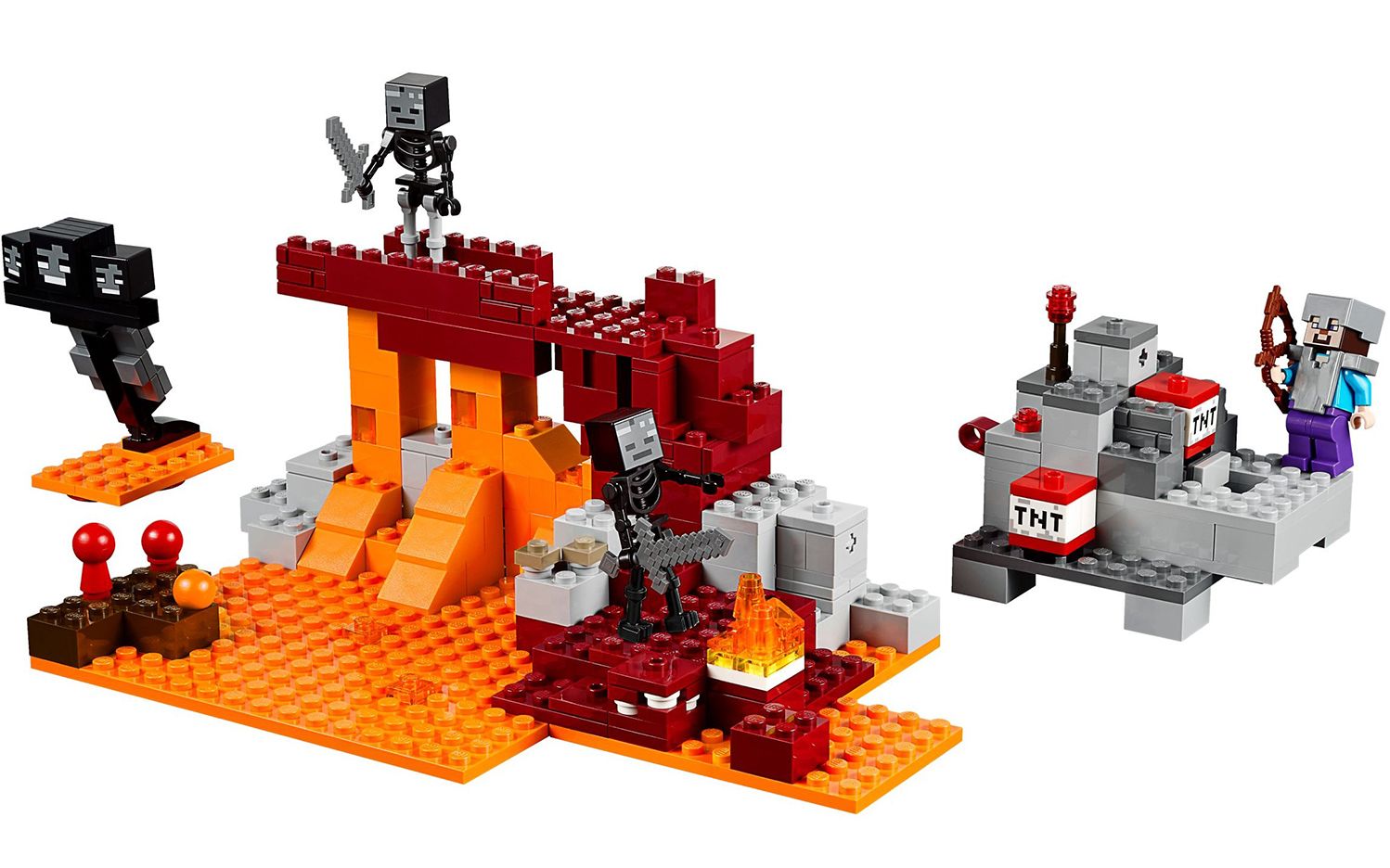 乐高lego21126minecraft我的世界凋零城堡巫师速拼评测