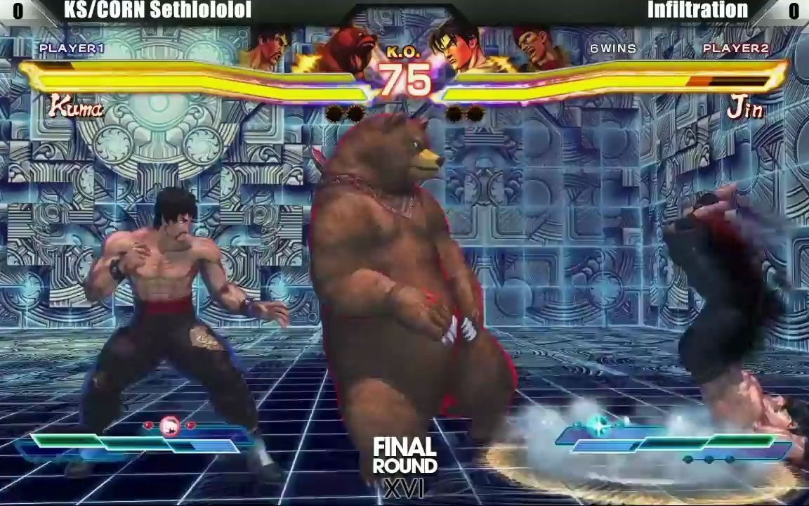 [图]街霸X铁拳2013 Final Round XVI Sethlolol（洛，熊） vs Infiltration（罗兰多，风间仁）