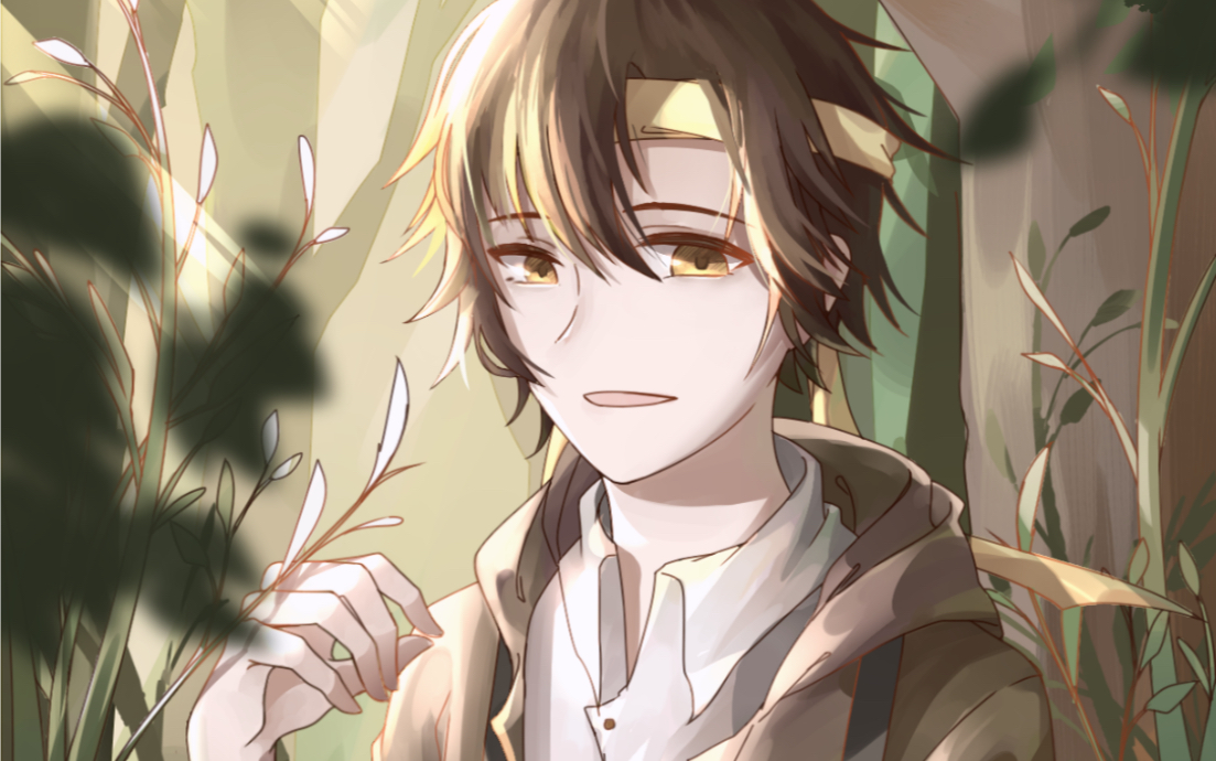 指绘籽岷2020生日贺图上色过程