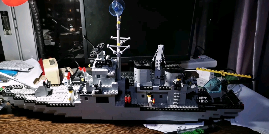 【乐高改造】启蒙军事系列112巡洋舰前舰岛改造【eradpewica】