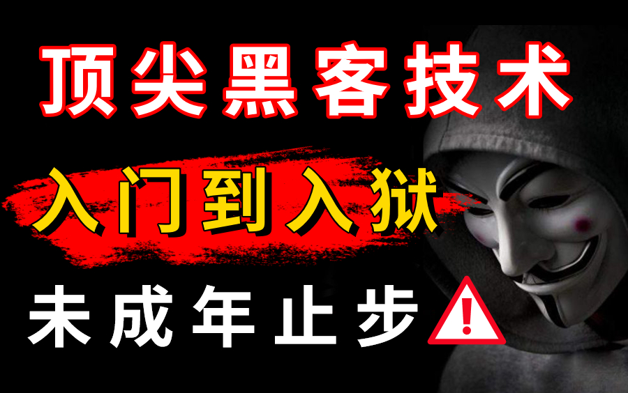 2023年白嫖顶尖黑客技术教程,学网络安全/渗透测试/社会工程学/DDos技术(未成年需家长陪同)哔哩哔哩bilibili