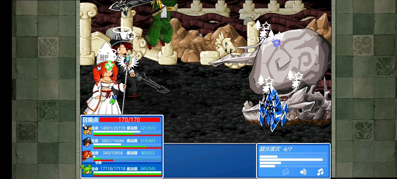 史诗幻想战斗4手机版 主线猫神神殿 史诗难度下的boss猫神