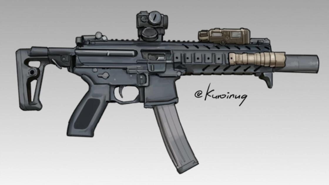 【绘画过程】SIG MPX_哔哩哔哩_bilibili