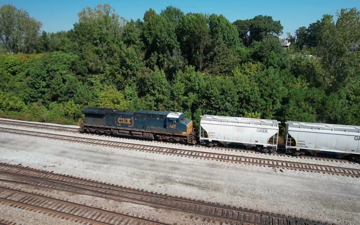 loram grinds through howell wye, a csx coal train, a sperry rail