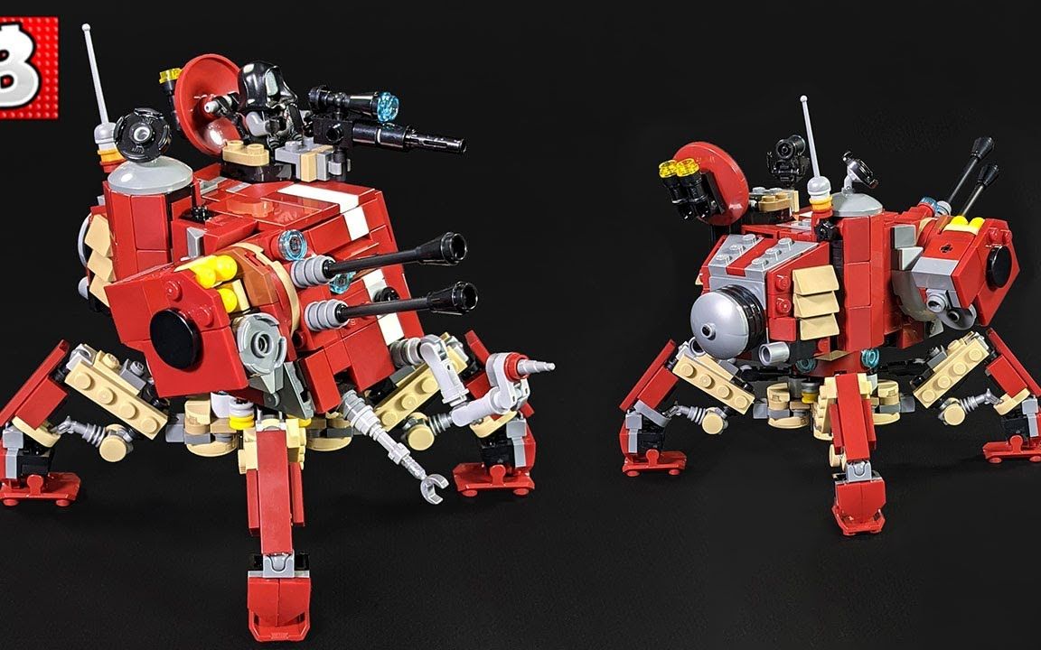 乐高moc作品 战锤40000 dunecrawler机甲_哔哩哔哩 (゜-゜)つロ 干杯