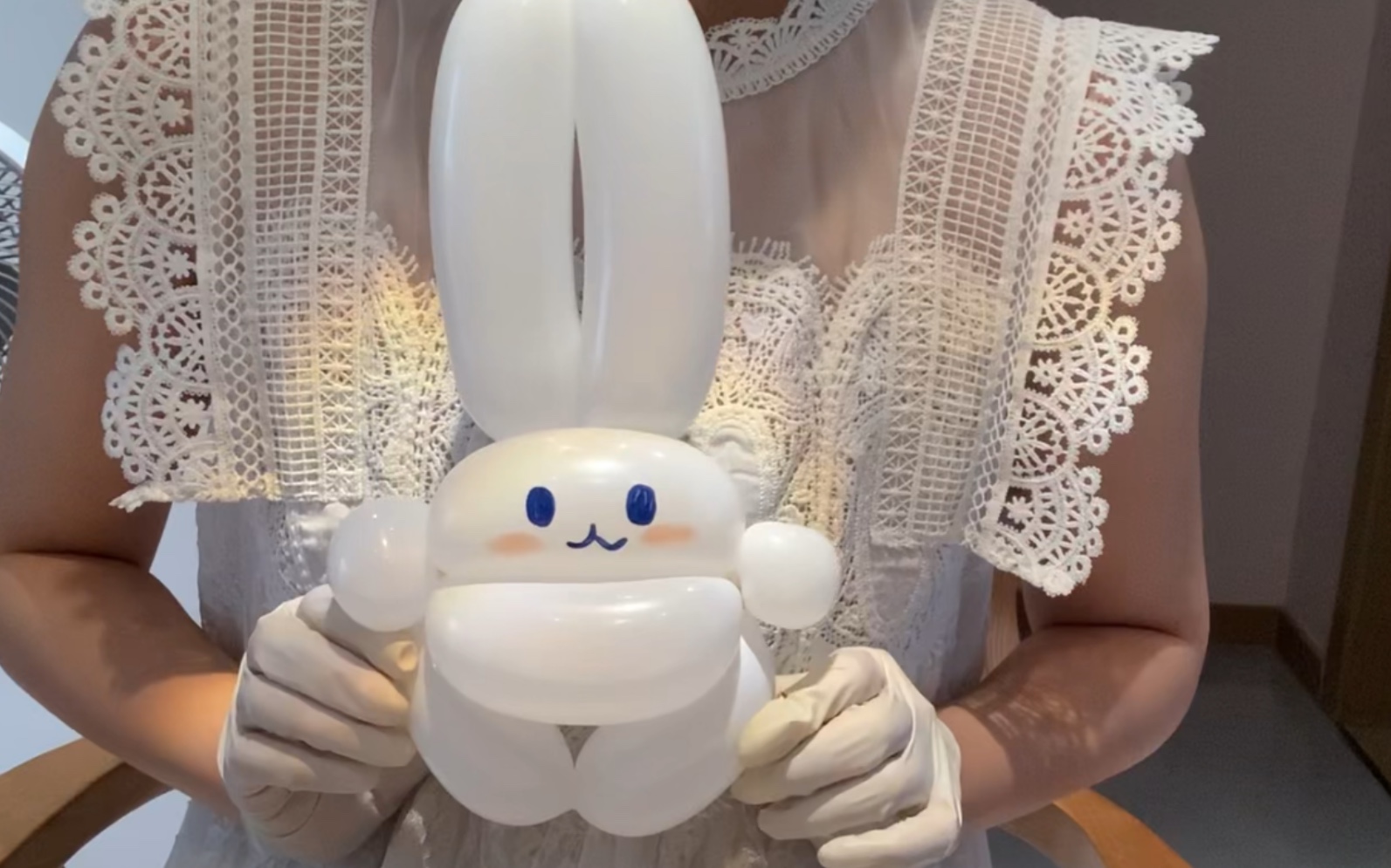 米菲兔进阶版胖兔子气球教程,少排气,拉紧!一起进阶努力做饱满!