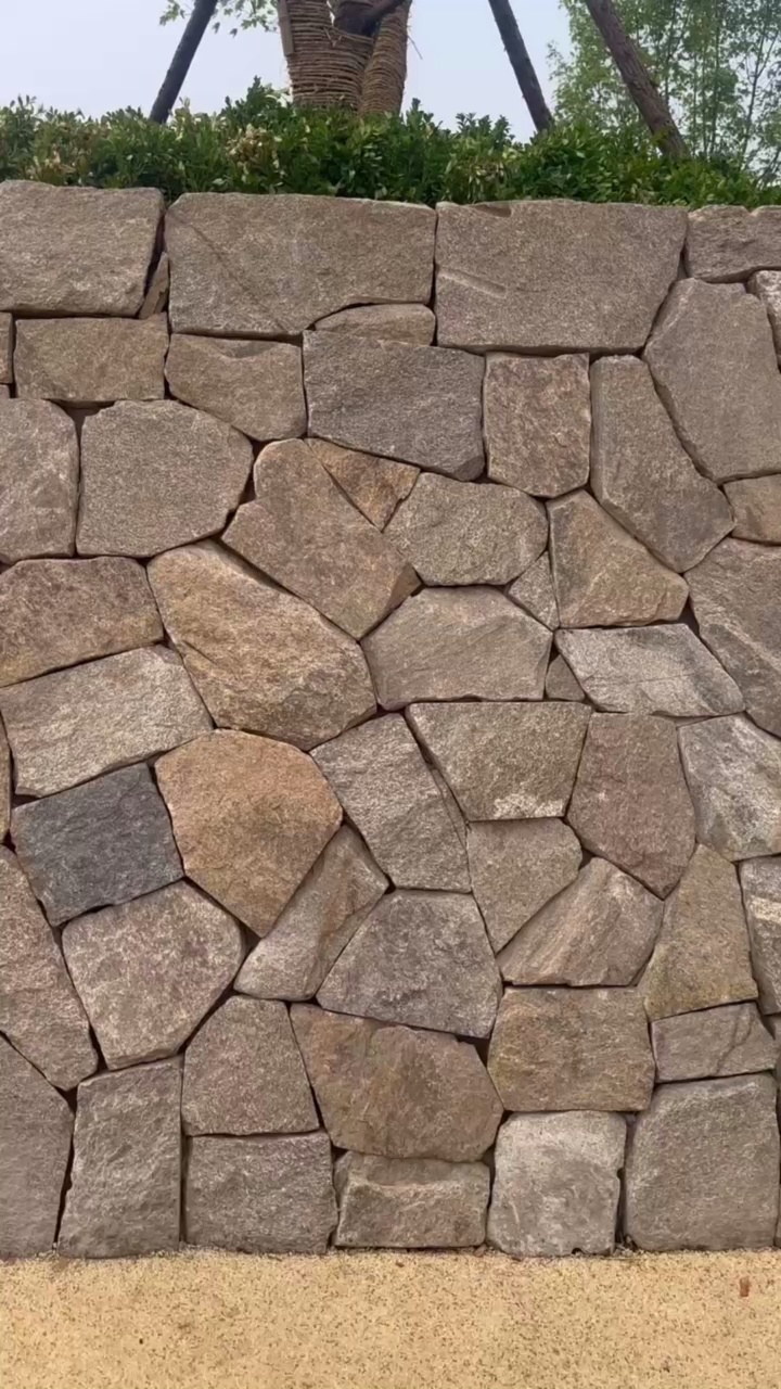 自然韵味,碎拼石铺就的户外美学空间!