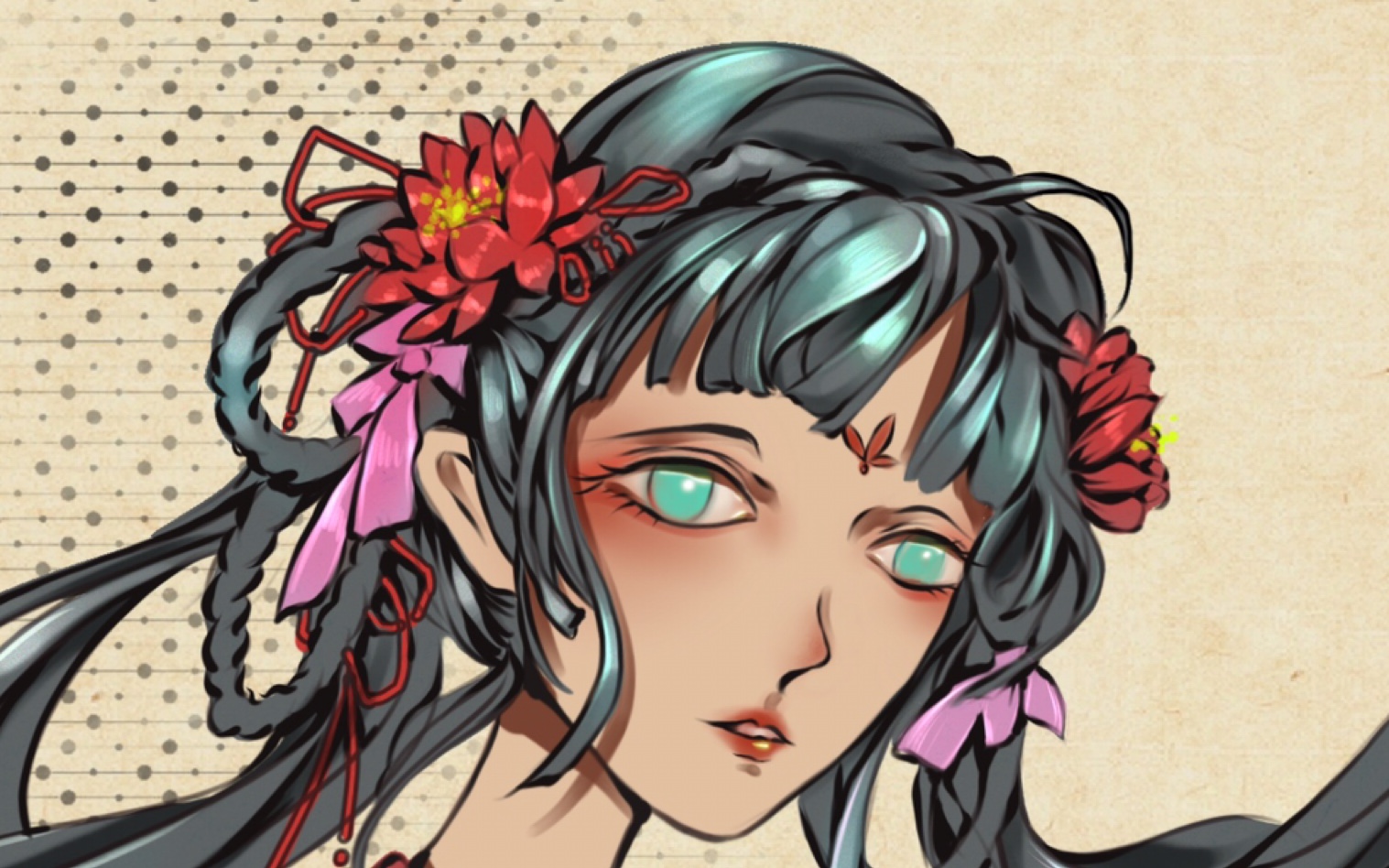 【procreate】一个古风小姐姐的绘画练习