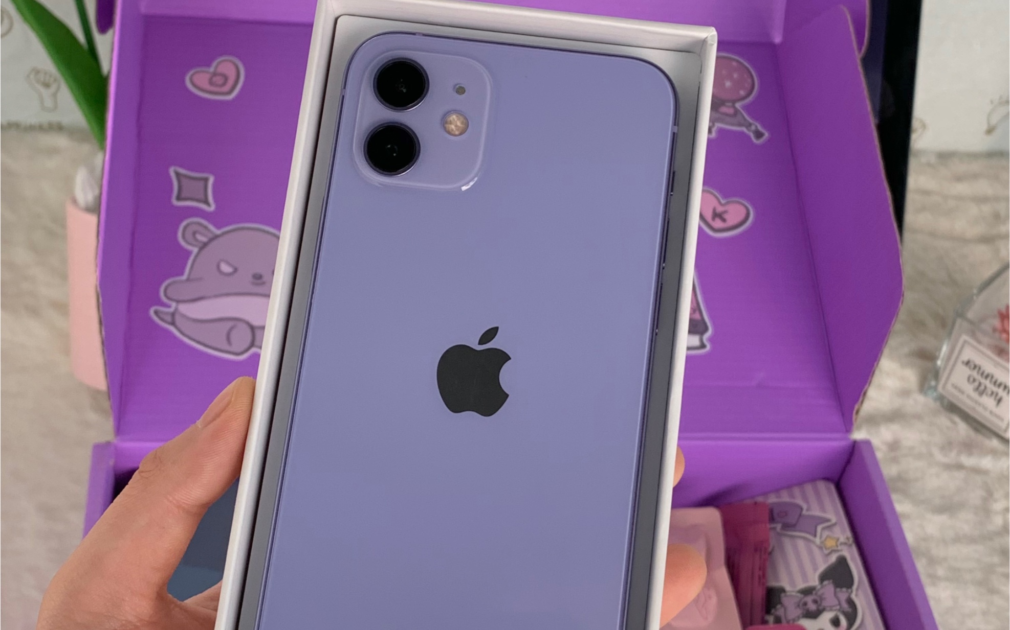 沉浸式打包 二手iphone12紫色!