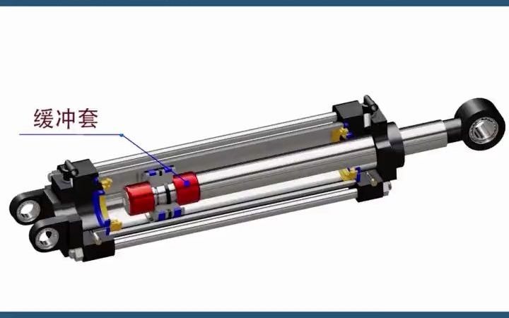 气动 机械原理 气缸结构动态详解哔哩哔哩bilibili
