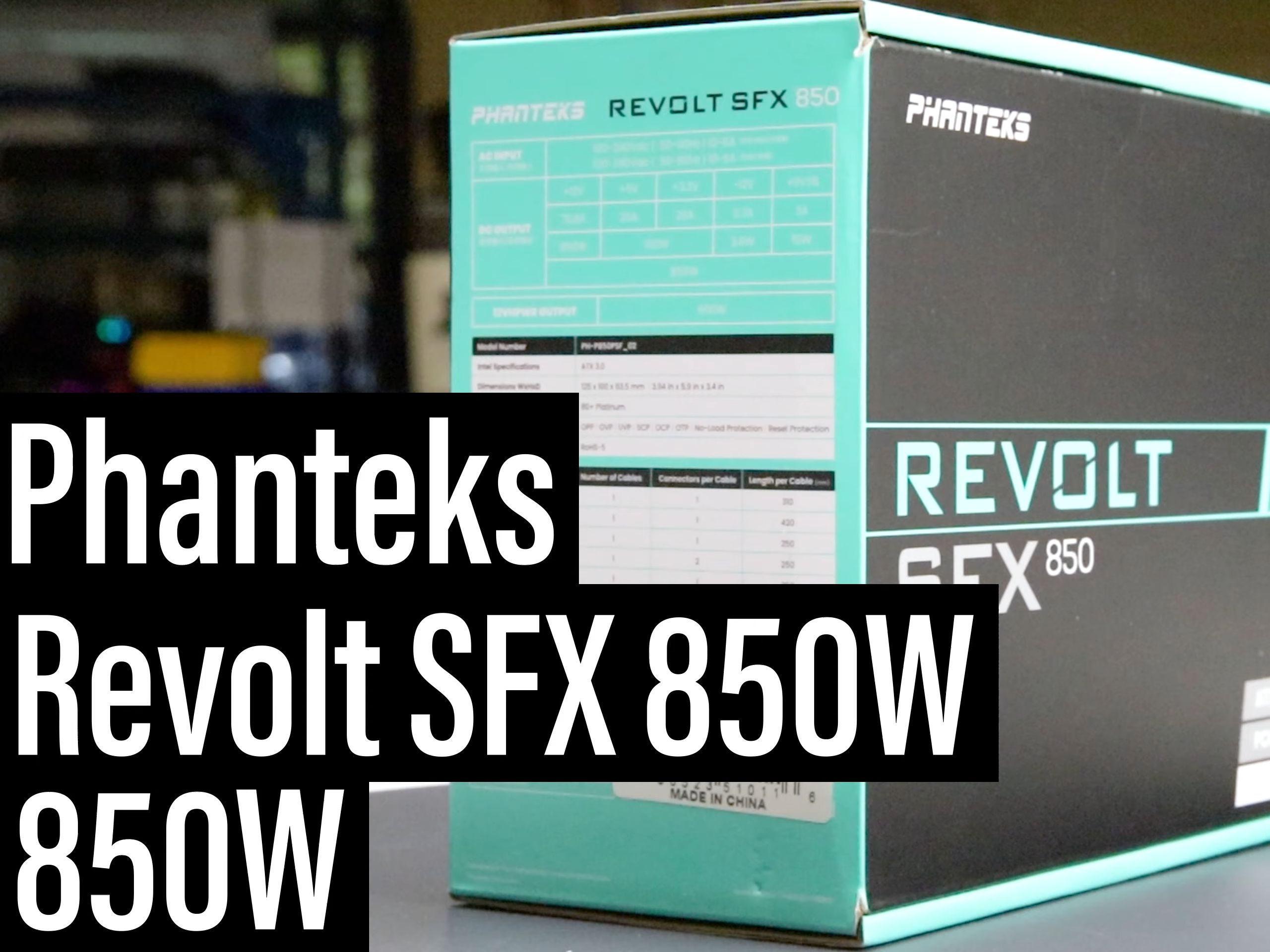 [英文生肉]追风者phanteks sfx 850w白金全模组丨英文听不懂啦,没翻译