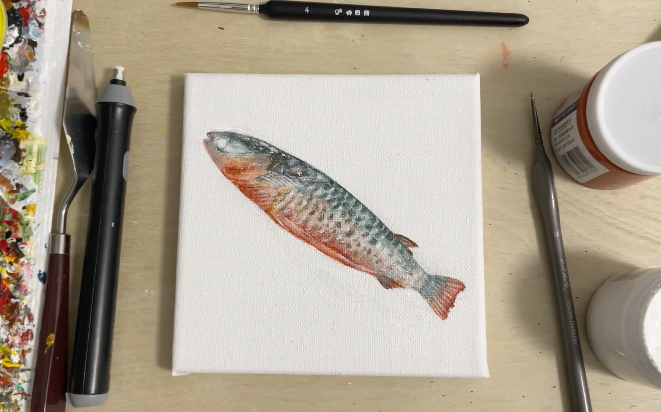 挑战一百张美食绘画18～小烤鱼