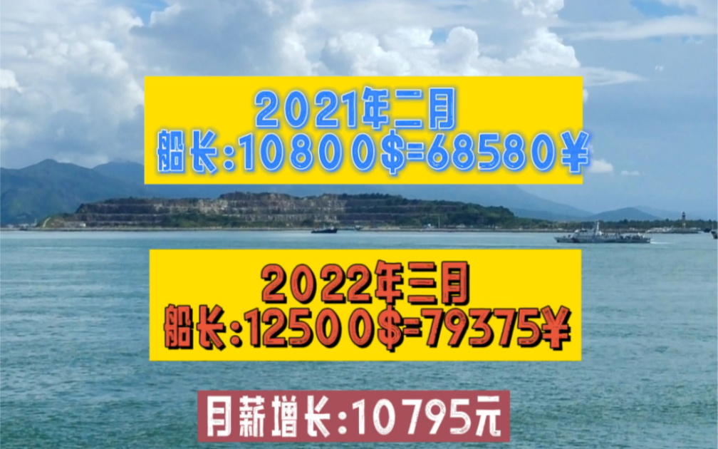 海员工资下降了?3月份国际远洋,油船各职位薪资标准!(1美元=6.35人民币)哔哩哔哩bilibili