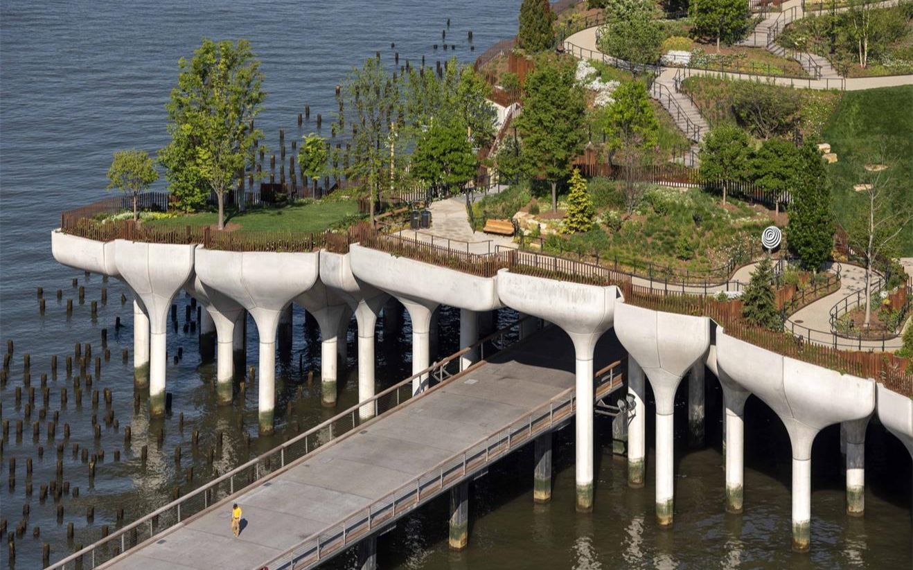 [图]哈德逊河上的“漂浮”城市绿洲：小岛 / Heatherwick Studio