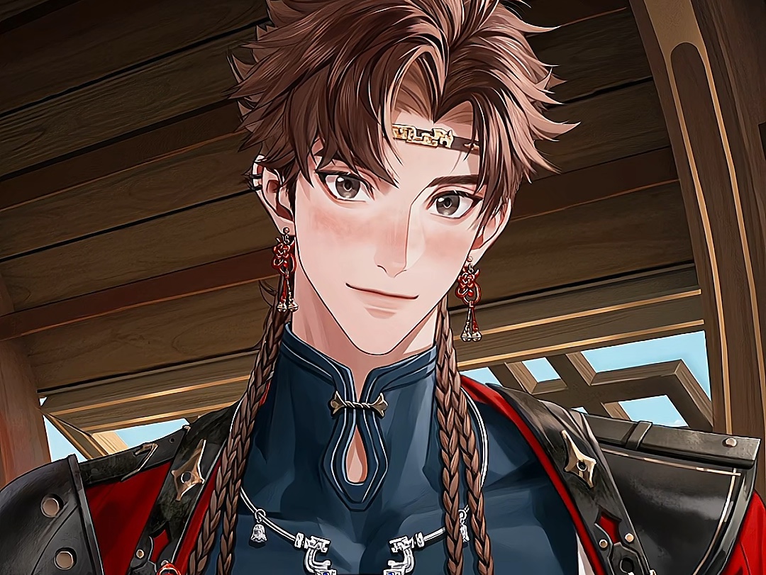 抹额和晒伤妆好搭啊 西域少年的感觉