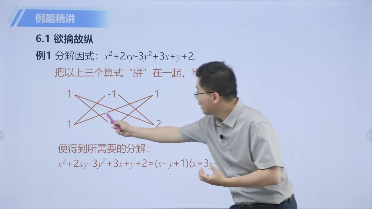 [图][17]--初中卷 1 因式分解技巧 6 二元二次式的分解 第1节