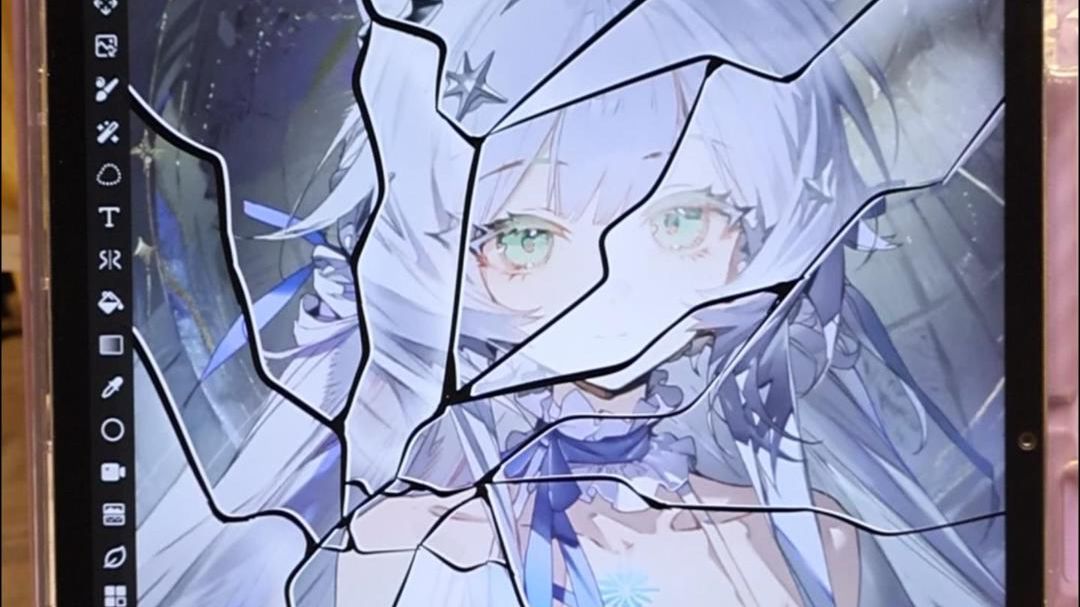 一分钟教会你画破碎镜子效果