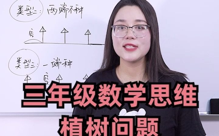 [图]三年级数学思维题！ 巧用公式计算植树问题的三种类型！