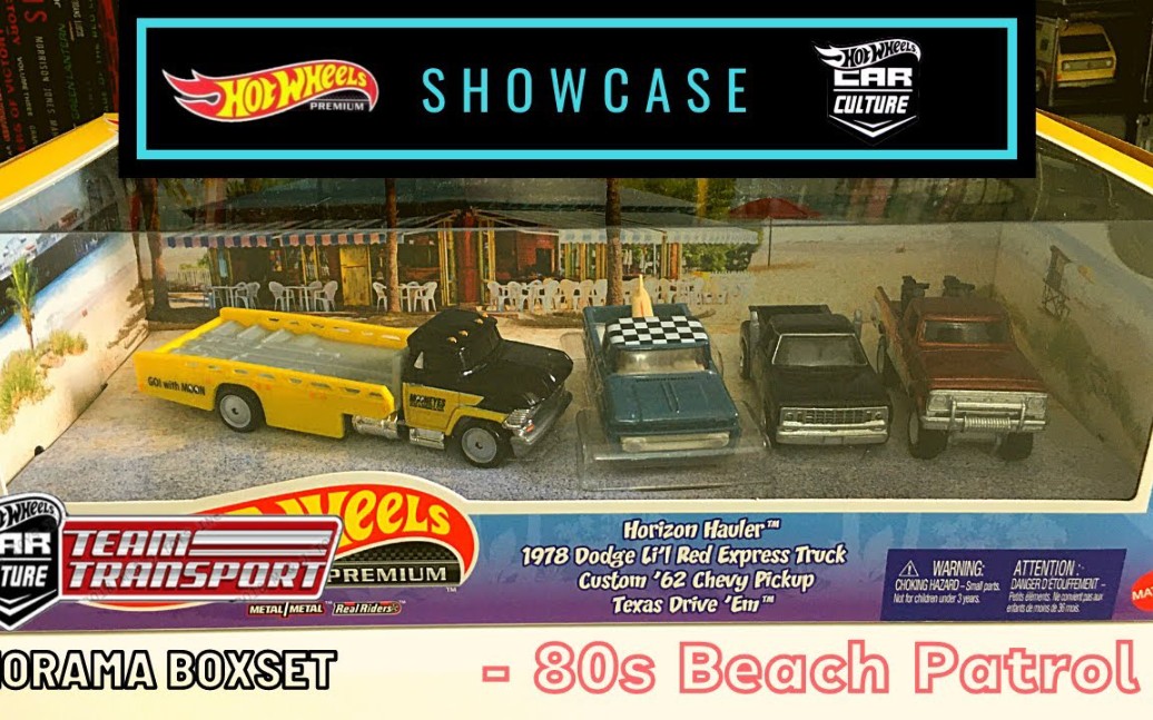 [图]【展示-MM】风火轮2022年运输车队80s Beach Patrol Diorama套盒展示