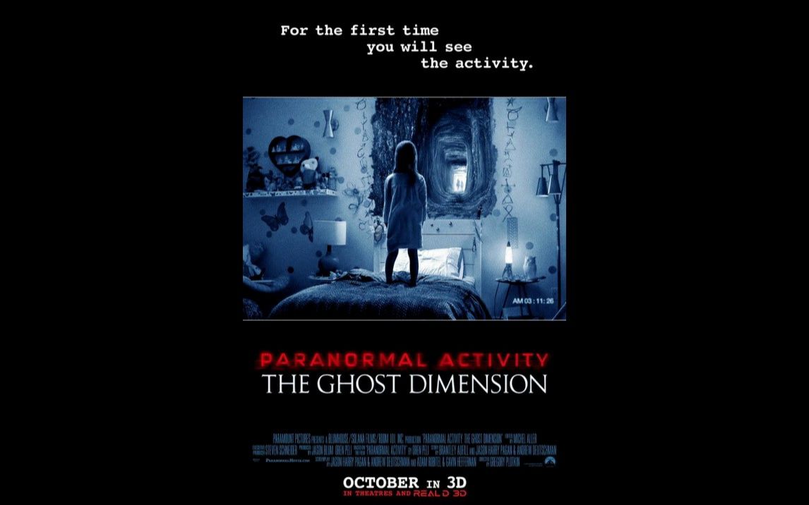 [图]《PARANORMAL ACTIVITY：THE GHOST DIMENSION》TRAILERS 《超自然现象：鬼次元》预告片集 2015