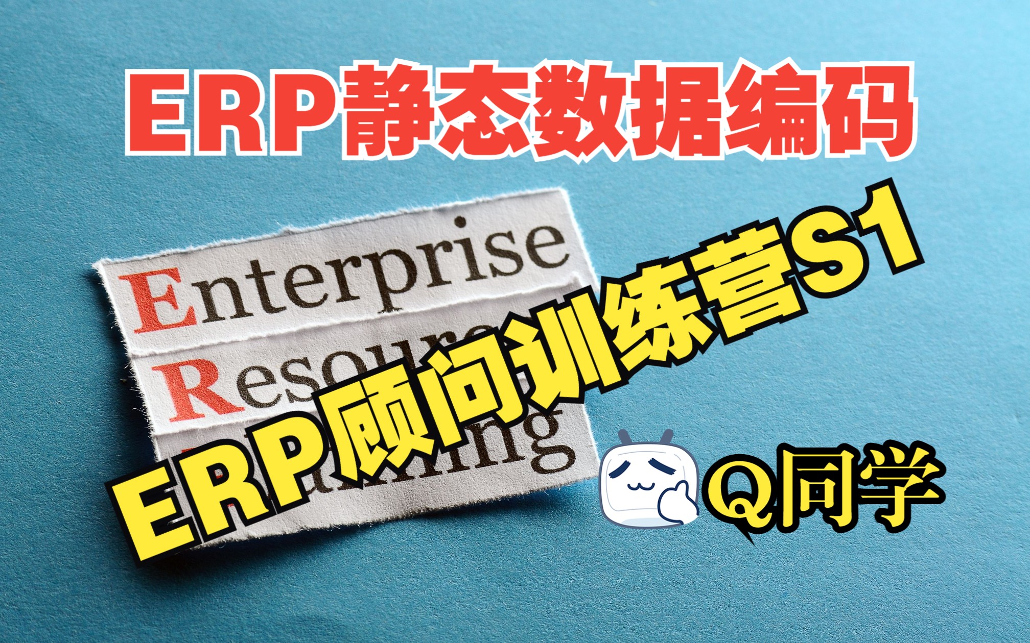 011 ERP静态数据编码哔哩哔哩bilibili