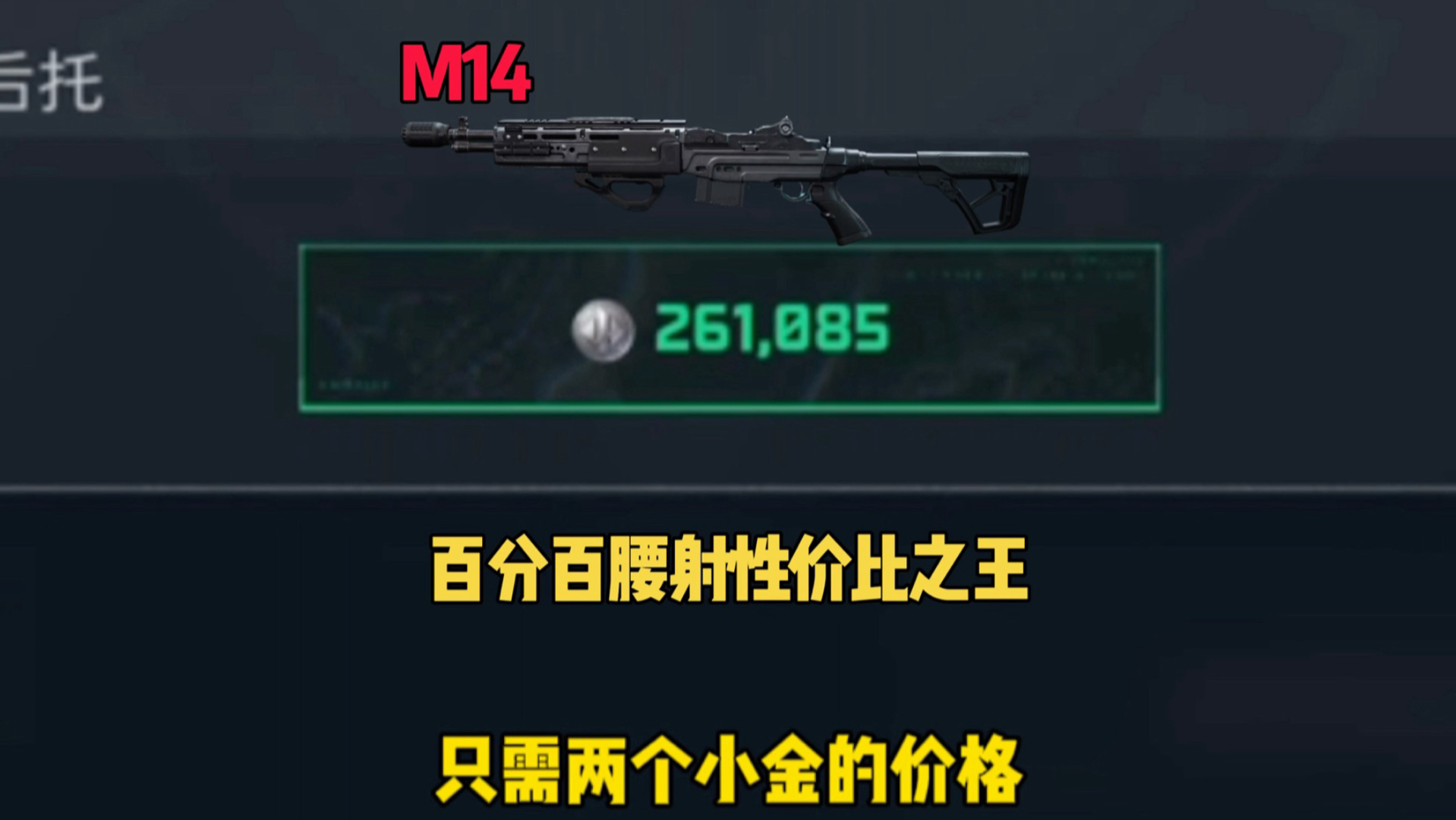 百分百腰射性价比之王M14他来了