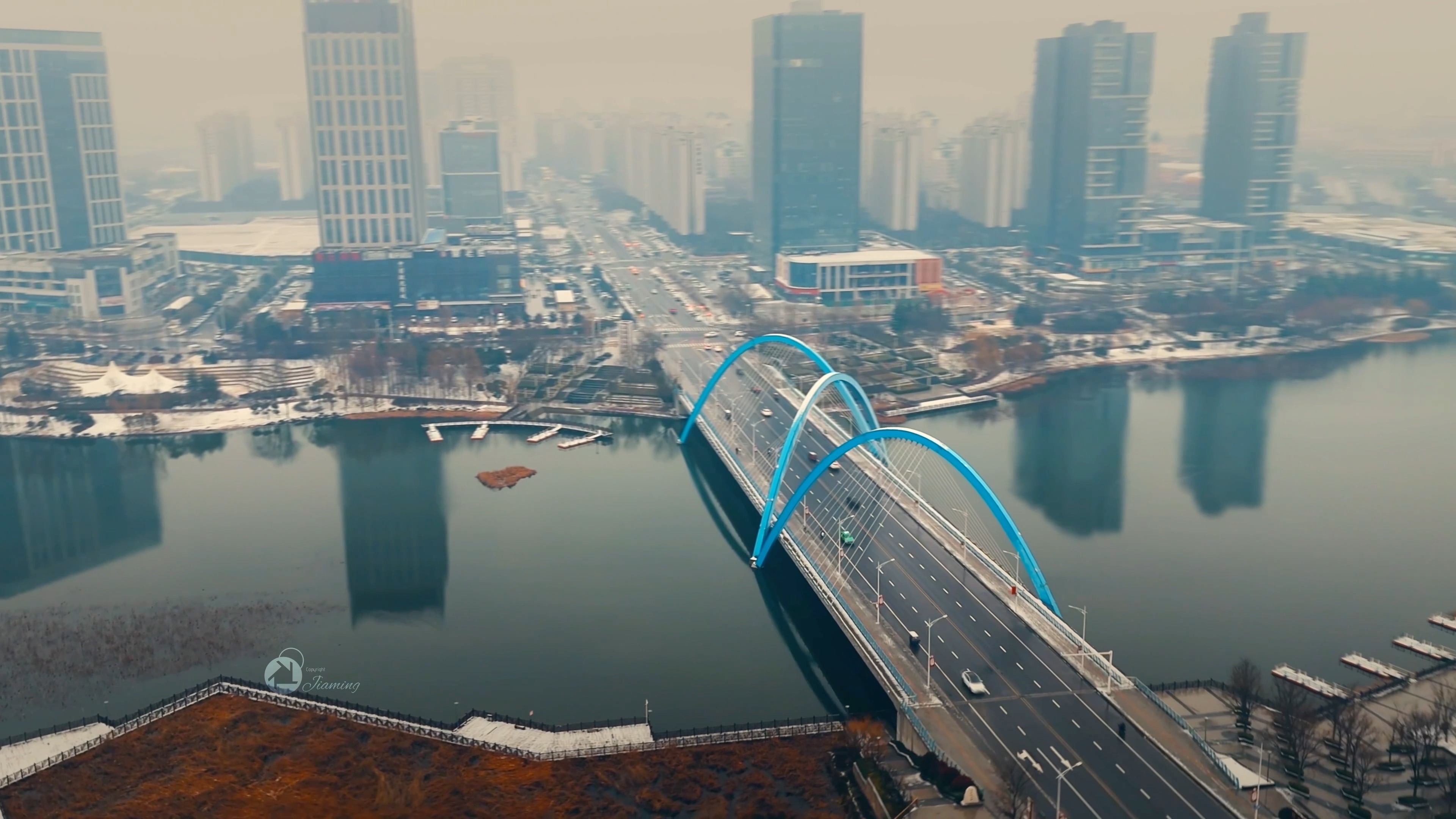 【航拍】2024的第一场雪