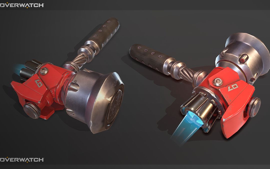 【3dmax教程】守望先锋次世代武器"锤子"次世代流程锤子案例_哔哩哔哩