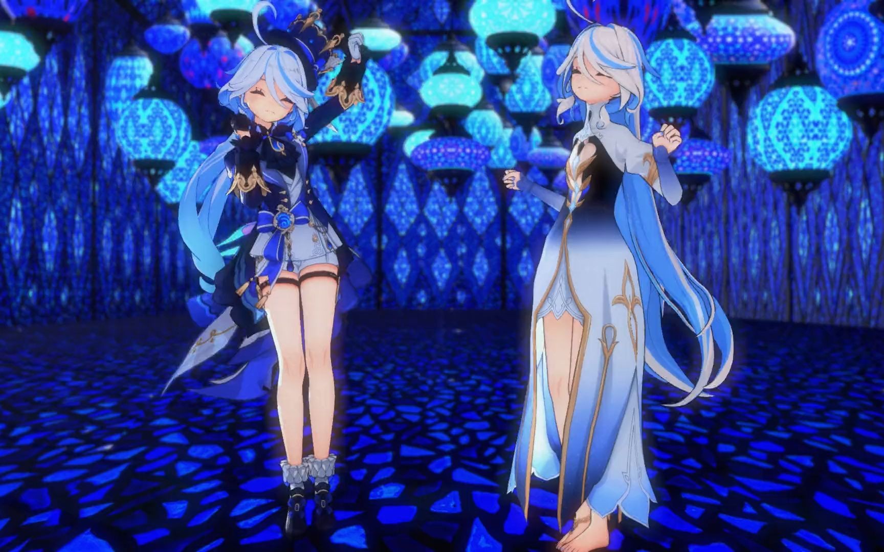 【原神mmd】芙宁娜&芙卡洛斯『ロキ』