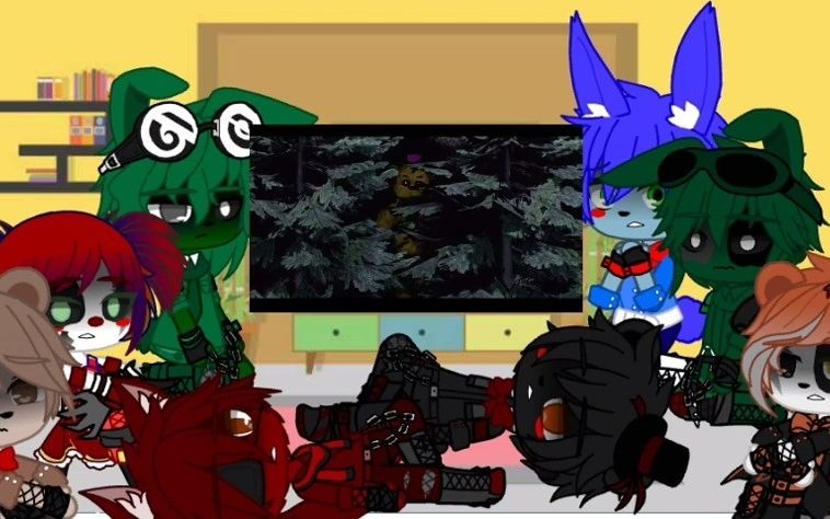 [图]【FNAF】六代玩偶看“Just an Attraction”Fnaf react to "Just an Attraction"-💚✨